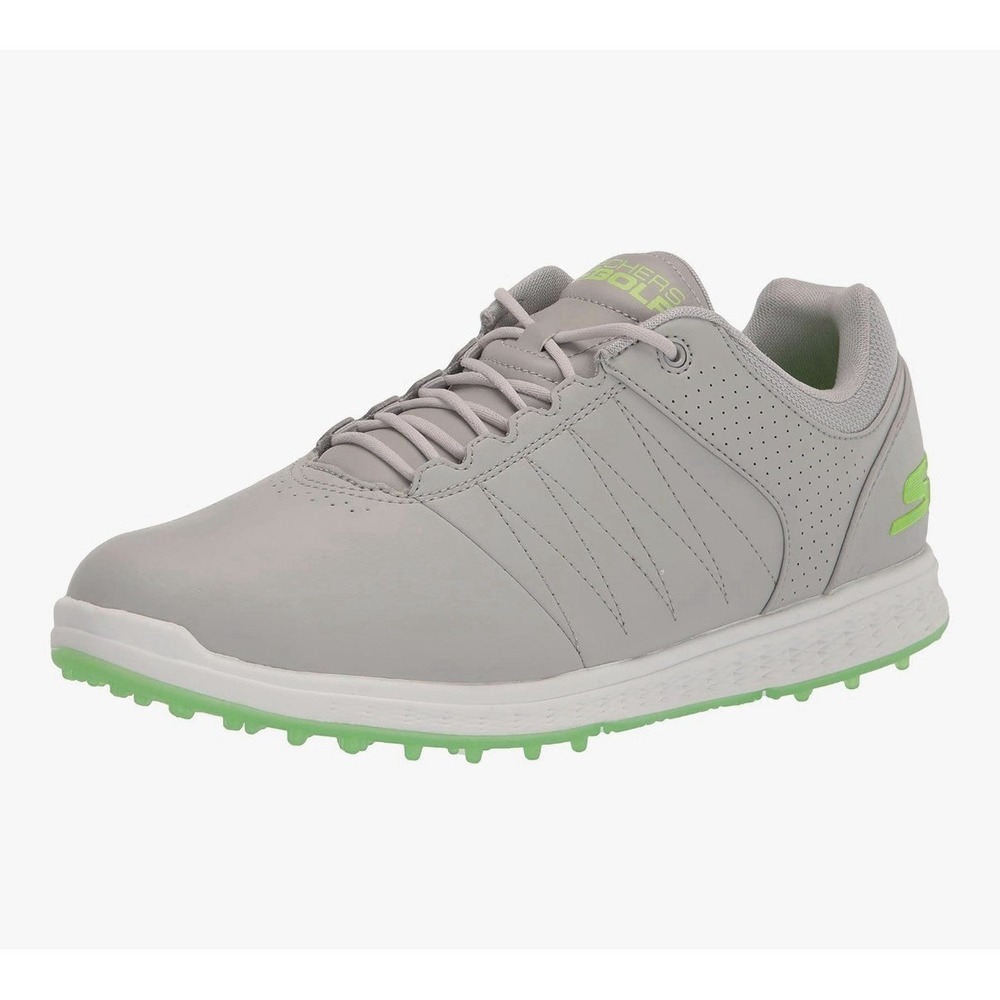 Skechers Men's Size 8.5  Pivot Spikeless Golf Shoe  With Box - Gray/Lime